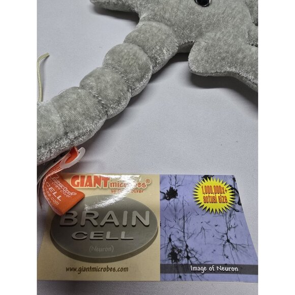 Giant Microbes Brain Cell (Neuron) Stuffed Animal Toy With Tags - Picture 2 of 7